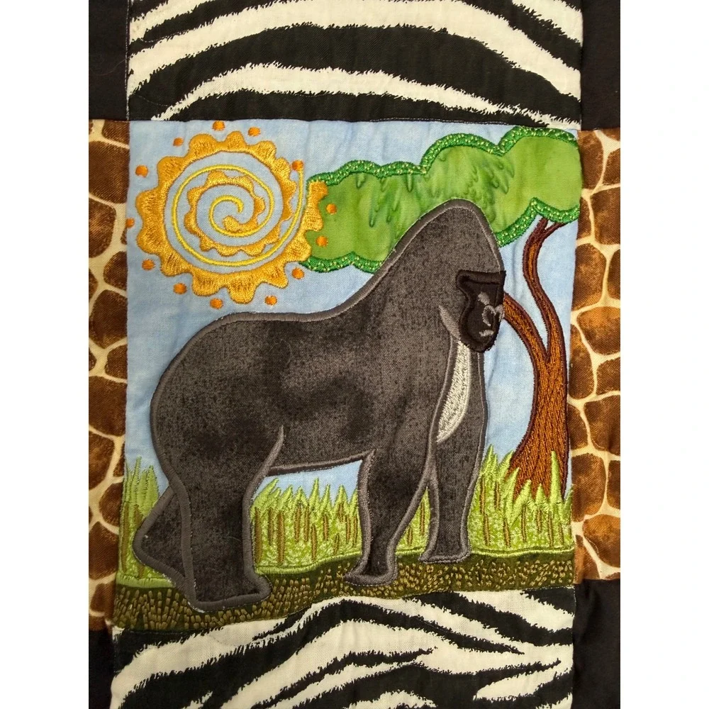 Handmade Safari Quilt/Wall Decor 36.5